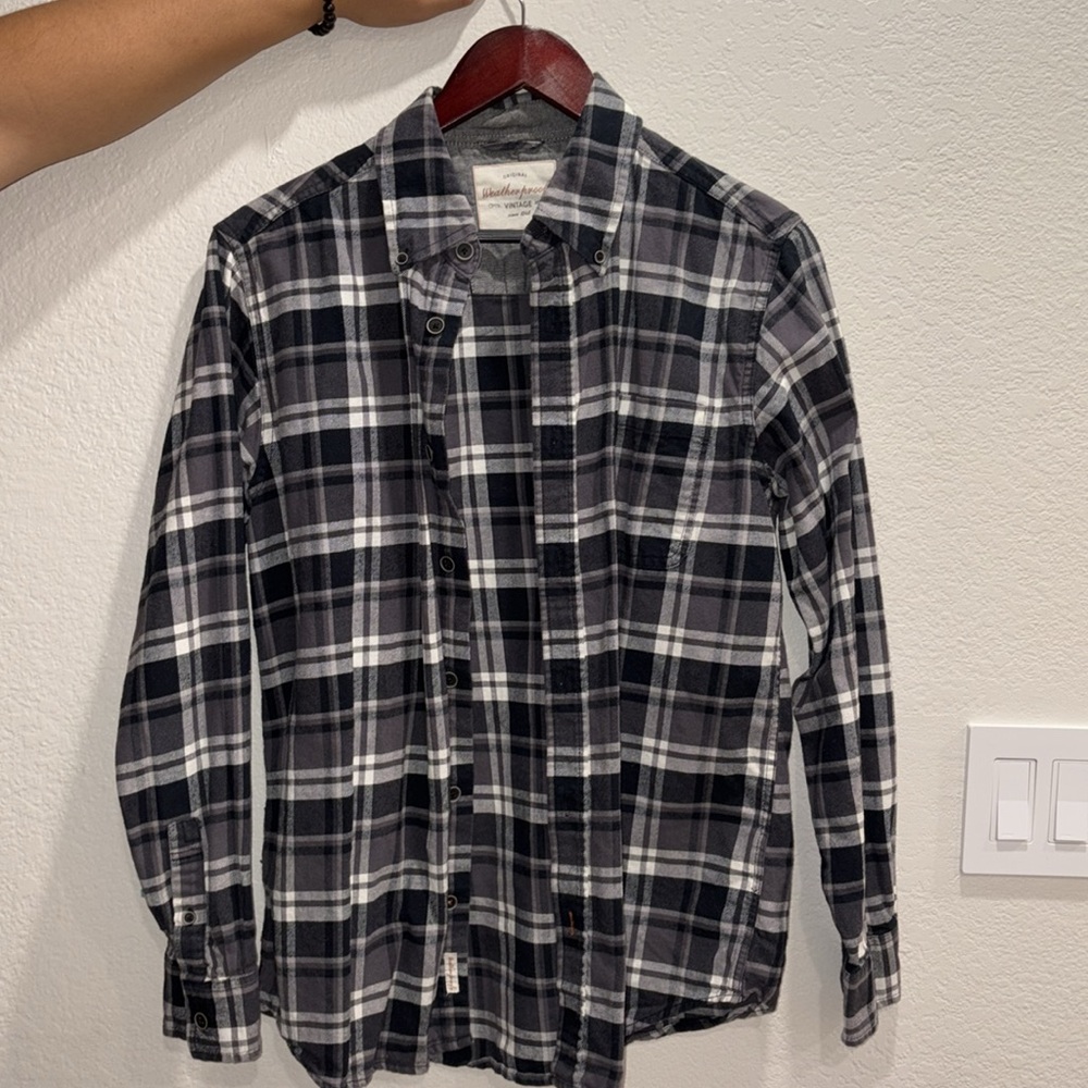 Flannel (Black/Gray/White) - Original Weatherproof Vintage